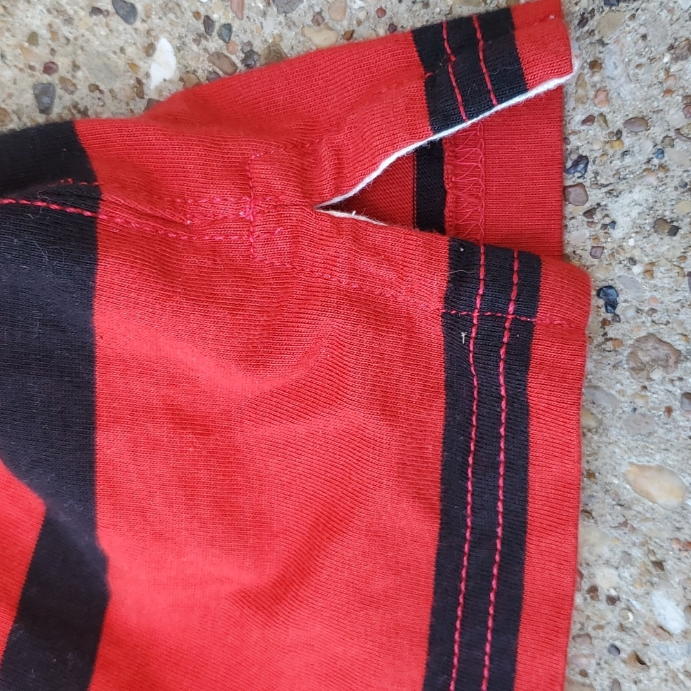 Polo Ralph Lauren Long Sleeve Hooded Pullover Polo Red Black Stripe Youth 6 - Picture 5 of 8